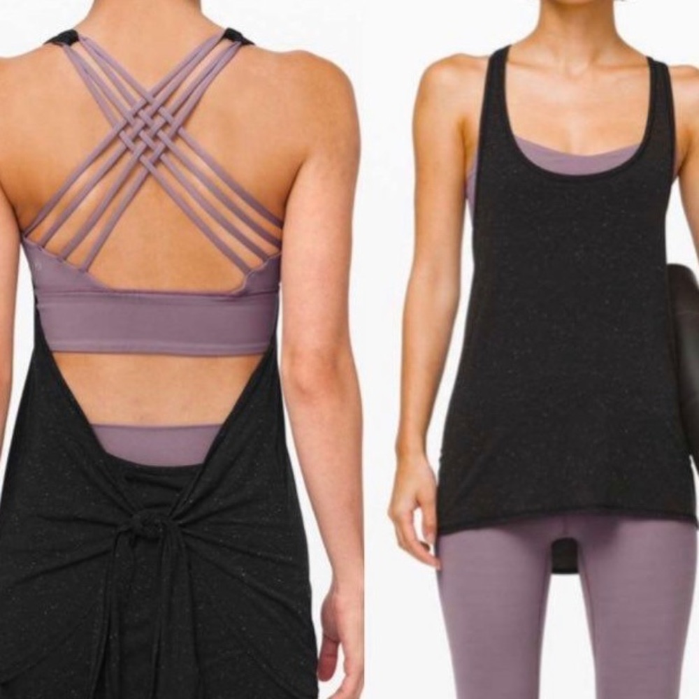 Lululemon tied in energy tank euc sz10
